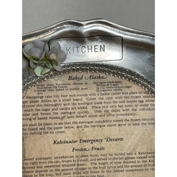 A Flipped Wilton Plate Collectible Pewter Metalware-Decoupaged wi/Transfers - Picture 3 of 12